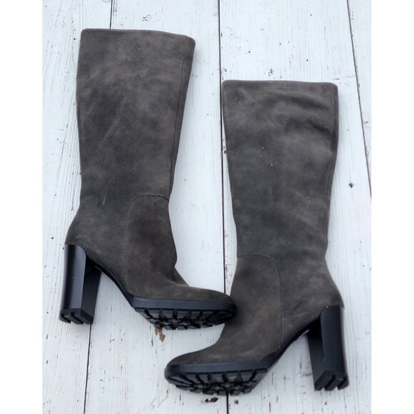 Kenneth Cole Women's Grey Suede Leather Knee High Justin 2.0 Boots US 8 EU 38.5 - Picture 8 of 11